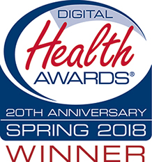 NIAAA Digital Health Award 20th Anniversary Spring 2018 Winner Logo